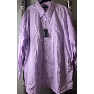 Pink Long-Sleeve Dress Shirt Cotton Blend